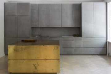 Gold & Gray apartment by Richard Lindvall