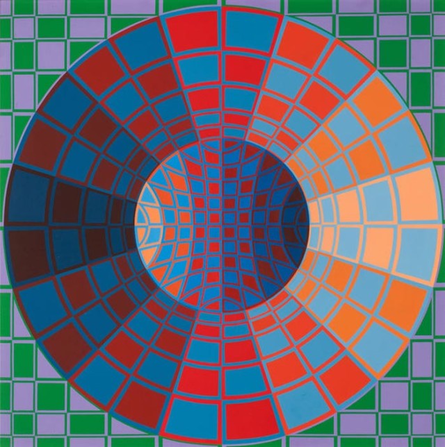 Victor Vasarely At Omer Tiroche 