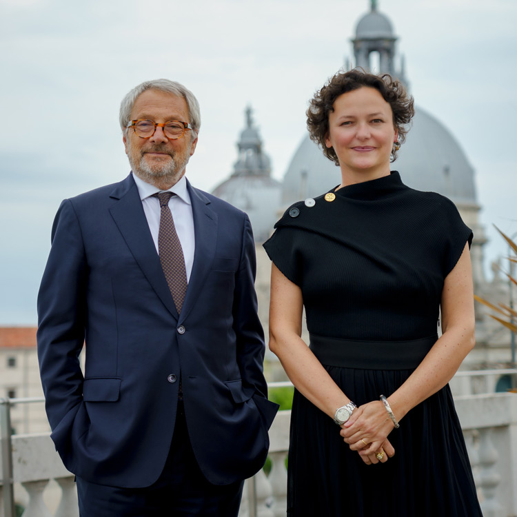 Roberto Cicutto and Cecilia Alemani | Photo by Andrea Avezzù | Courtesy La Biennale di Venezia